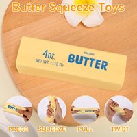 Muestra Gratis: Juguete Antiestrés de Mantequilla Simulada, Suave, de Rebote Lento y Aromático, Rectangular, de Material Seguro, Regalo para Adolescentes