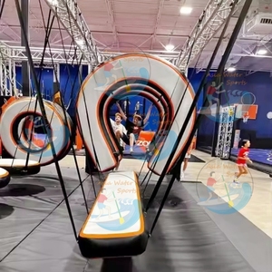 Circuito de Obstáculos Inflable Ninja Warrior: Bloque de <span class=keywords><strong>Herradura</strong></span> y Equipo de Entrenamiento para Parque de Trampolines - Product Image 3
