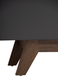 ตู้วางทีวี MANDO สีวอลนัทและสีดำ ขนาด 1.8 เมตร สำหรับใช้งานในเมือง ผลิตในมาเลเซีย เหมาะสำหรับสำนักงานหรือห้องรับรองมืออาชีพ - Product Image 5