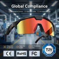 Gafas Inteligentes Deportivas para Exteriores con Cámara de 800w Píxeles, Antivibración, Grabación de Video, Traducción por IA, Llamadas BT y Música
