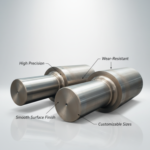 Arbre <span class=keywords><strong>de</strong></span> rouleau <span class=keywords><strong>de</strong></span> presse robuste en acier forgé sur mesure, pour rouleau <span class=keywords><strong>de</strong></span> support et rouleau d'entraînement principal, pour presse à grande pression - Product Image 1