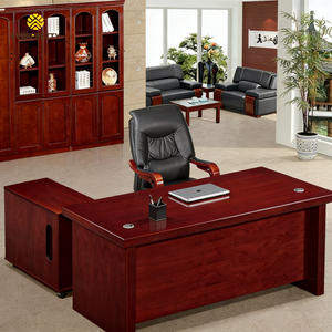 Juego <span class=keywords><strong>de</strong></span> Escritorio Ejecutivo en Forma <span class=keywords><strong>de</strong></span> L <span class=keywords><strong>de</strong></span> Madera con Diseño Ergonómico, Material Ecológico y Estilo Moderno para Uso Comercial - Product Image 1