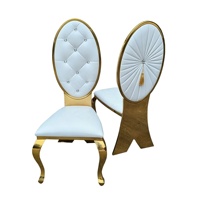 Chaises de mariage royales musulmanes dorées modernes et élégantes