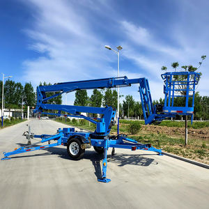 מחיר מפעל, מעלית זרוע מפרקית הידראולית נגררת, מעלית עכביש המותקנת על גרור, 10 מטר, 12 מטר, 18 מטר, 20 מטר, פלטפורמת הרמה אווירית - Product Image 1