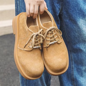 Nuovo Design giallo spessa <span class=keywords><strong>suola</strong></span> ufficio <span class=keywords><strong>scarpe</strong></span> da uomo stringate fatte a mano punto di precisione in vera pelle per uomo <span class=keywords><strong>scarpe</strong></span> Casual - Product Image 5