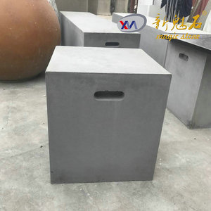 Nuevo Asiento Cuadrado de Hormigón Magic Stone 60x60x60cm, Muebles de Exterior para Cafeterías y Centros Comerciales - Product Image 4