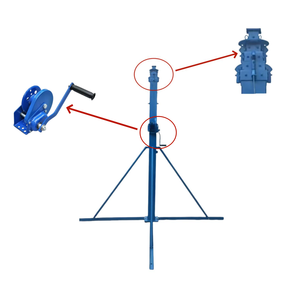 Mât de treuil télescopique de poteau d'antenne réglable étanche IP67 de 7 à 12m avec charge utile de 10kg pour caméra PTZ, WiFi PtP et antenne parabolique - Product Image 5