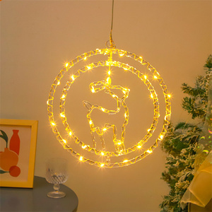 Luces giratorias LED con Árbol de Navidad Reno y <span class=keywords><strong>campana</strong></span> luces giratorias Iluminación exterior de Navidad colgante a tarifa mayorista - Product Image 3