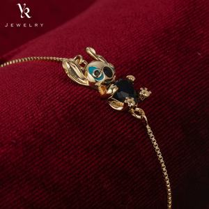 FB0302 caténaire à main la petite fille Stich cadeaux & bijoux pour femmes joli Bracelet réglable 18 K Bracelets de mode - Product Image 3