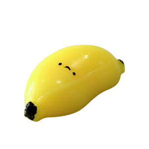 Gros Logo Personnalisé Couleur Tpr Squishies <span class=keywords><strong>Banane</strong></span> Squeeze Fruit Forme Anti Stress Jouets pour Enfants - Product Image 2