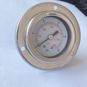 Đồng hồ đo áp suất thủy lực bằng thép không gỉ có mặt bích vào phía sau - Product Image 2