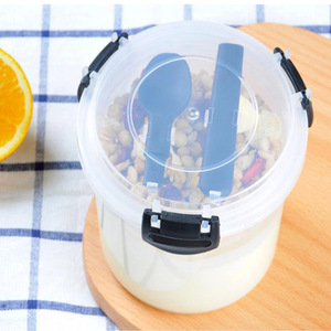 Frühstück Hafer Schüssel Joghurt Tasse Parfait Dessert Tassen mit Deckel für Snack Müsli oder Haferflocken Snack Behälter mit Eis Pack - Product Image 2