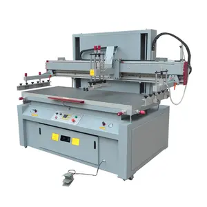 Macchina da stampa semiautomatica per etichette serigrafiche a palloncino multicolore in seta a base piatta nuova in vendita