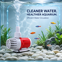 Pompe d'aquarium submersible ultra-silencieuse DC 24V 25W, débit élevé 1000-1200L/H, hauteur de refoulement 3-5m pour aquarium et hydroponie