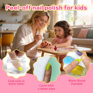 Smalto per Unghie per Bambini GP con Logo Personalizzato, 12 Colori Arcobaleno, Non Tossico, Asciugatura Rapida, a Base d'Acqua, Rimovibile - Product Image 6