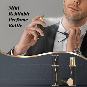 Bouteille d'atomiseur de <span class=keywords><strong>parfum</strong></span> de base en cuir de 10ml Spray rechargeable de luxe pour <span class=keywords><strong>Creed</strong></span> Dupes Travel Essential - Product Image 2