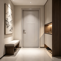Puerta de Madera Sólida para Dormitorio de Hotel, Aislamiento Acústico, Resistente a la Humedad, Diseño Minimalista, Superficie Acabada, Uso Interior
