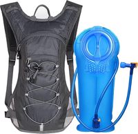 Échantillon Gratuit : Meilleur Sac d'Hydratation Tactique Noir 4L avec Fermeture Éclair en Plastique Pressurisé, Porte-Plaque Molle pour Moto, Course à Pied et Marathon