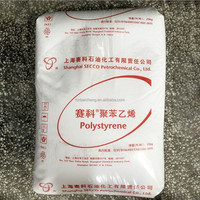 Résine GPPS vierge Secco 123P, granulés de polystyrène à haute fluidité, GPPS bleu cristallin pour moulage par injection, idéal pour la papeterie et les jouets