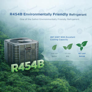 Unidades de Manejo de Aire con Inversor R454B de 24000-60000 Btu, SEER19, Bomba de Calor de Descarga Lateral para Calefacción y Refrigeración en EE. UU., Aire Acondicionado Inteligente - Product Image 4