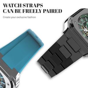 Reloj de Pulsera de Lujo para Hombre con Logotipo Personalizado, Esqueleto Hueco de Aleación, Movimiento Automático de Alta Calidad 8215, Correa de 22 mm, Deportivo con Puntero - Product Image 6