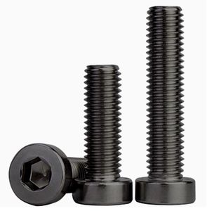 LeGood DIN7984 M4 Tornillos de cabeza hexagonal de acero al carbono de grado 8,8 8mm de largo en sistema métrico de óxido negro - Product Image 4