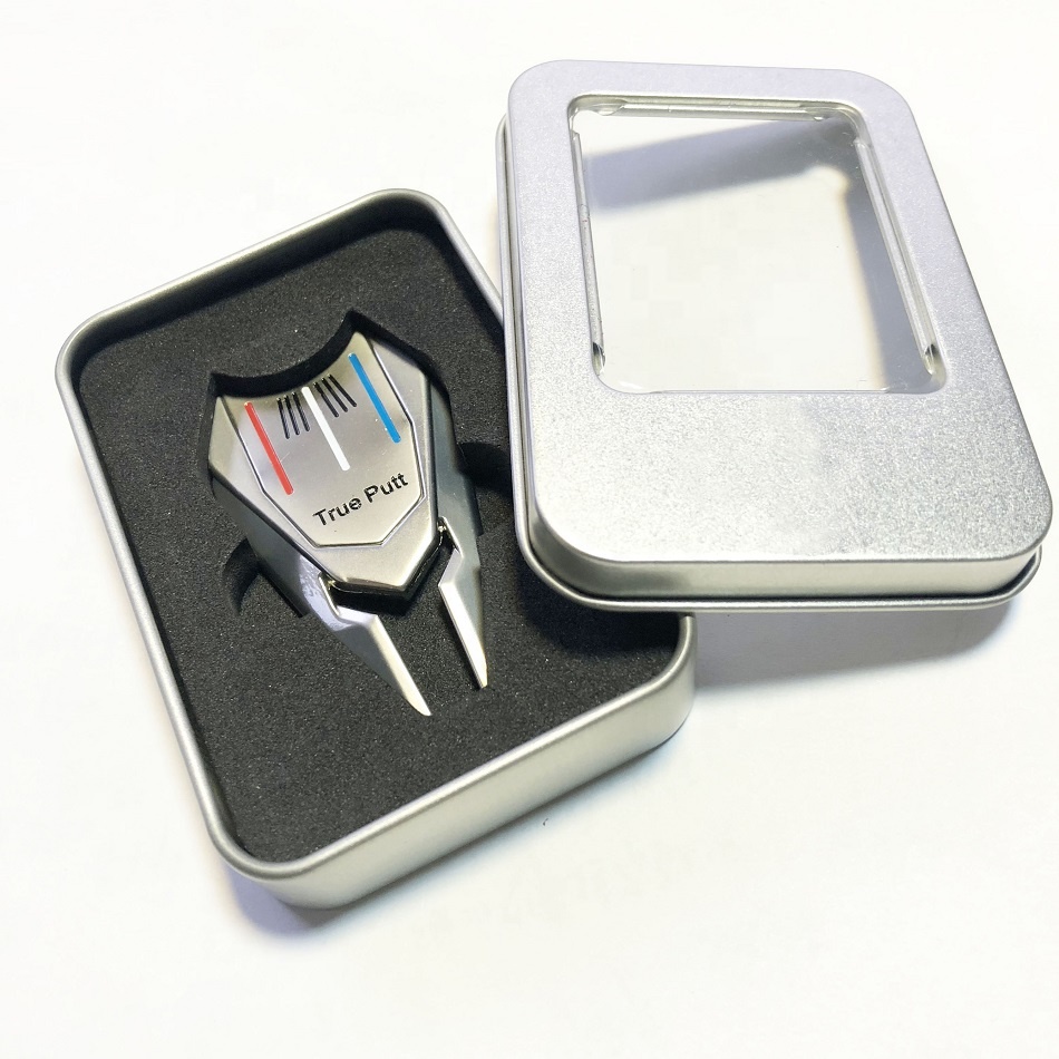 Классический металлический инструмент для ремонта гольф, цинковый сплав, инструмент для гольфа, Пользовательский логотип с коробкой
