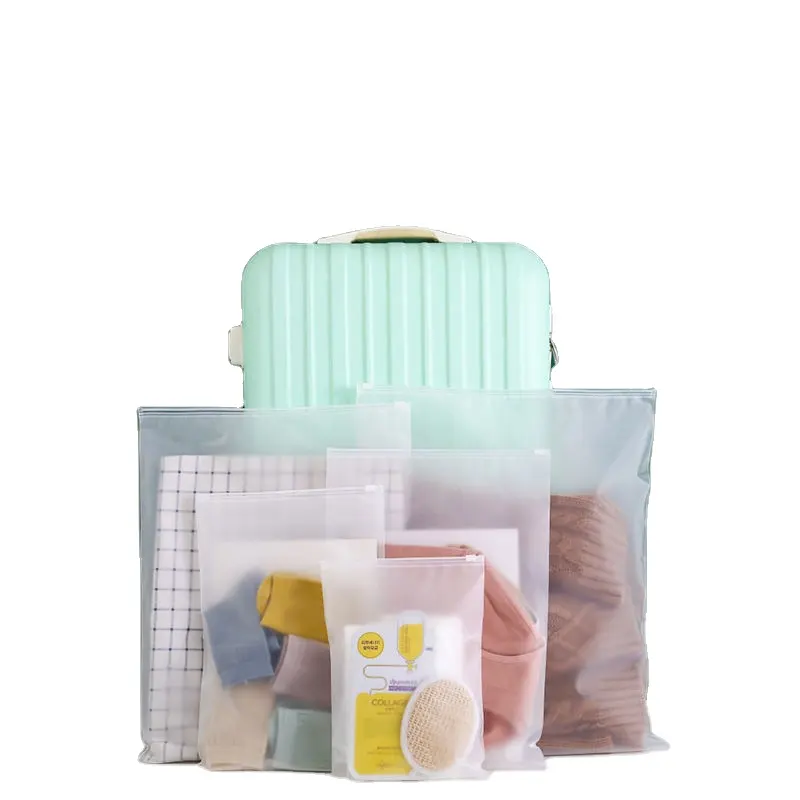 Hoge Kwaliteit Custom Groothandel Goede Taaiheid Biologisch Afbreekbare Ziplock Tassen Verpakking Kleding Plastic Rits Tassen