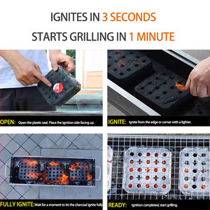 Il carbone ad accensione rapida all'aperto migliora il sapore con il <span class=keywords><strong>Barbecue</strong></span> a carbone di accensione senza sforzo - Product Image 4