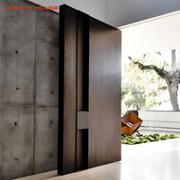 Puerta Pivotante Frontal Moderna de Aluminio Grande con Características de Seguridad para Uso Comercial en Exteriores