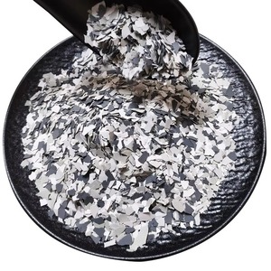 Flocons d'époxy colorés antidérapants de 3-5 mm, échantillon gratuit, pour sols de garage, peinture époxy en flocons de couleur unie pour béton - Product Image 1