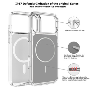 Custodia Protettiva Magnetica Trasparente Lucida Antiurto Ufficiale per iPhone 17 Pro Max 16 15 14, Modello Uguale a <span class=keywords><strong>Presidio</strong></span> Defender - Product Image 2