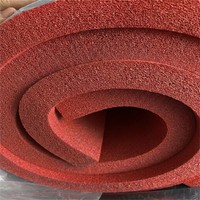 Rouleau de mousse en silicone sur mesure rouge pour machine de marquage à chaud
