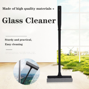 Herramienta de limpieza para el hogar, escobilla limpiaparabrisas de plástico con goma y esponja, escurridor de vidrio para limpieza - Product Image 2