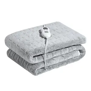 European Pattern Electric Heating Blanket Machine Washable Twin Size 50*60 with Timer Setting