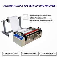 Machine à découper en PVC pour feuilles d'aluminium de 500 mm |   Coupe-rouleau de précision pour papier en bobine géante, destiné aux petites productions