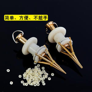 Clips simples pour vers rouges, clips pour sangsues, tête en cuivre, corps en plastique, pour la pêche à la carpe en eau douce - Product Image 5