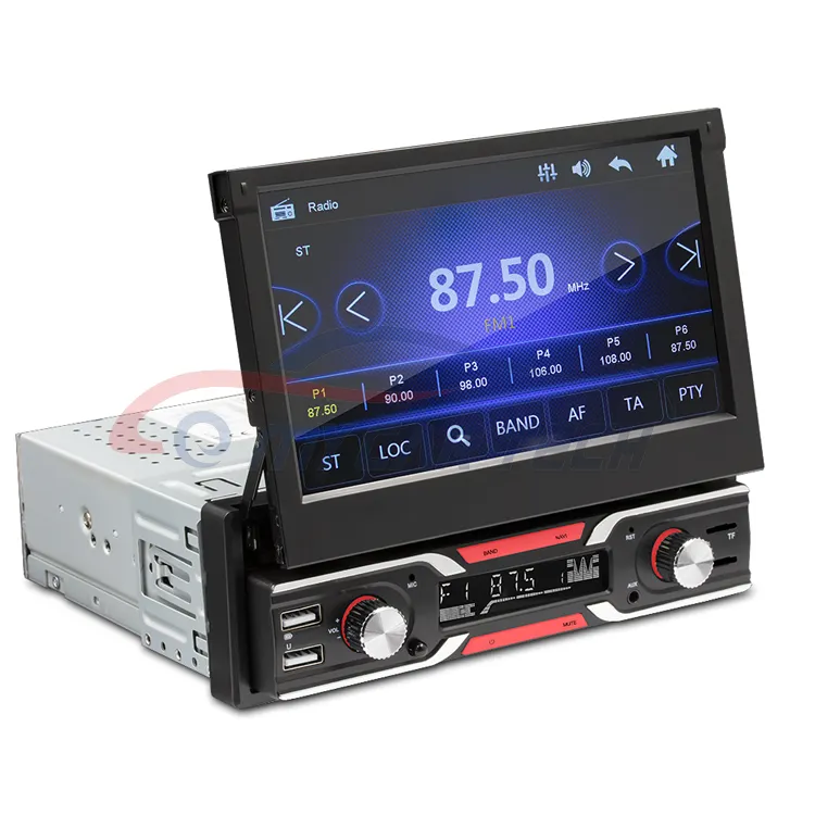 1 Din Mobil Radio Mp5 Player 7 "Layar Sentuh Ponsel Bt Mobil Stereo Fm/Mp3/Mp4/Audio/Video/Usb Di Dash Mobil Auto Radio Player GPS