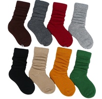 Chaussettes d'école blanches en vrac pour bébé, couleur bonbon, solide, nouvelle mode, enfants, chaussettes épaisses