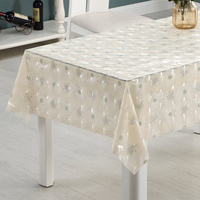 Nappe de table en EVA imprimée motif floral RNPT, style classique, imperméable et résistante à l'huile, protection pour table à manger