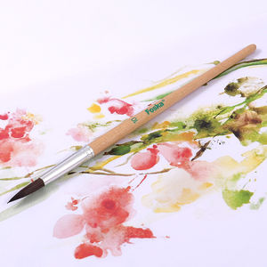 Ensemble de pinceaux Foska à poils de crin de cheval à forte absorption, pointe ronde, avec 4 tailles différentes, pinceau de détail - Product Image 2