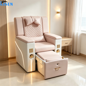 Sillón de Manicura de Cuero Sintético Negro para Salón de Belleza, Silla de Masaje Eléctrica sin Tuberías, Silla de Manicura Simple para Pedicura - Product Image 6
