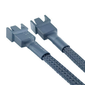 หม้อน้ำ PWM อะแดปเตอร์ตาข่ายไนล่อนควบคุมอุณหภูมิสายพัดลมคอมพิวเตอร์ CPU สายเคเบิลต่อเมนบอร์ด - Product Image 5