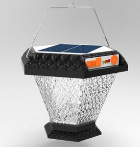 ไฟสวนโซลาร์เซลล์แบบแขวนรูปหกเหลี่ยม LED 6000K แสงเดย์ไลท์ ตัวโคมพลาสติก IP67 สำหรับภายนอกอาคาร พอร์ต USB แผงโซลาร์เซลล์ Ra90 มุมกระจายแสง 170 องศา - Product Image 5