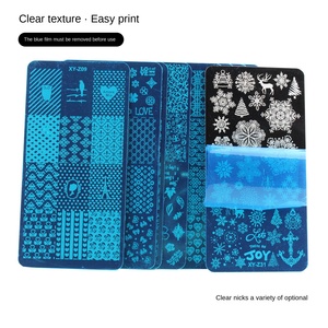 Durable Stainless Steel <strong>Nail</strong> Art Printing Steel Plate Durable Lace Flower Butterfly Checkered National Wind <strong>Nail</strong> Making <strong>Transfer</strong> - Product Image 3