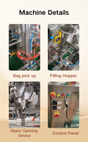 Machine de comptage et d'emballage automatique pour les dosettes de lessive et les comprimés de détergent dans des sachets à soufflet (Stand-up Pouch)