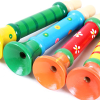 Music Products for Children Wooden Trumpet Instrument Toy Musical Instruments
