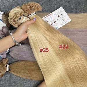 Precio al por Mayor, Extensiones de Cabello Vietnamitas Crudas, Tejidas a Mano, 100% Cabello, Sin Enredos, Sin Caída, Color Personalizado - Product Image 2