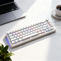 Clavier mécanique de bureau sans fil, clavier mécanique à commutation à chaud, filaire/sans fil 2,4 G, RGB, 65 %, joint, clavier de jeu personnalisé