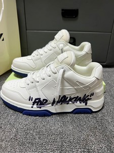 Zapatos Deportivos para Hombre Arrow de Cuero Genuino con Punta Transpirable, Cómodos, con Cordones Delanteros, Color Blanco Panda, Casuales, Estilo OFFS - Product Image 2